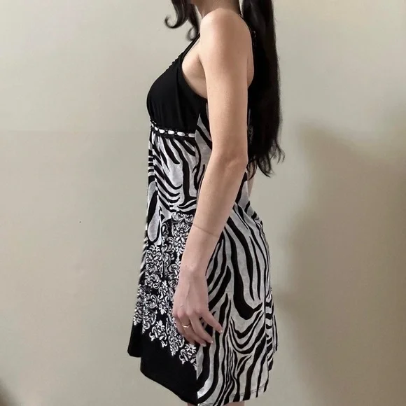 Boho zebra mini dress - Picture 3 of 5